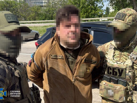 Затриманий за підозрою у шпигунстві. Харків, червень 2025. Фото: СБУ