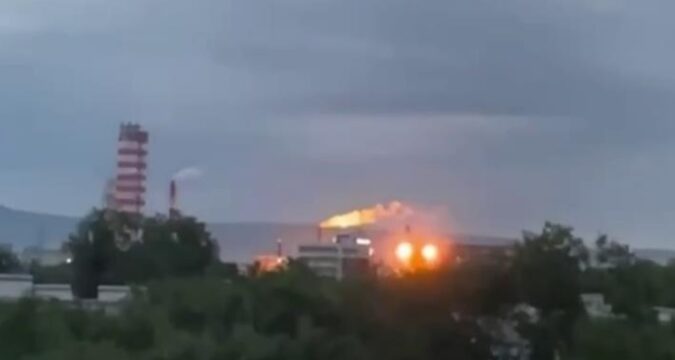 У РФ БПЛА атакували завод Азот У РФ БПЛА атакували завод Азот