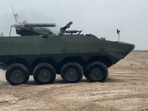 Казахстан інтегрував дрони-камікадзе у свою нову бронемашину Barys-A