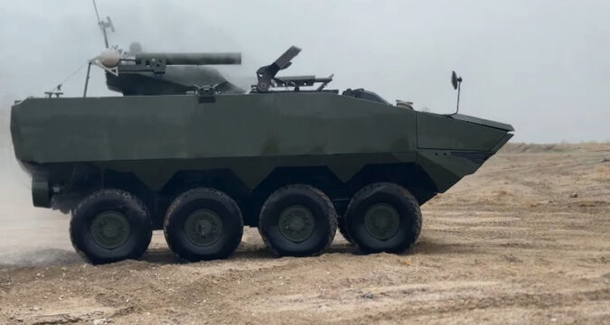 Казахстан інтегрував дрони-камікадзе у свою нову бронемашину Barys-A